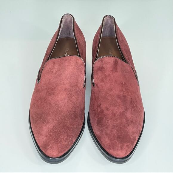 Donald J Pilner Merlot Suede Loafer Shoe 6M - Picture 3 of 9